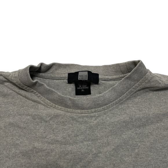 VTG Y2K 90's MFG Marithe Francois Girbaud Grey Striped Pullover Sweater XL - Picture 2 of 4